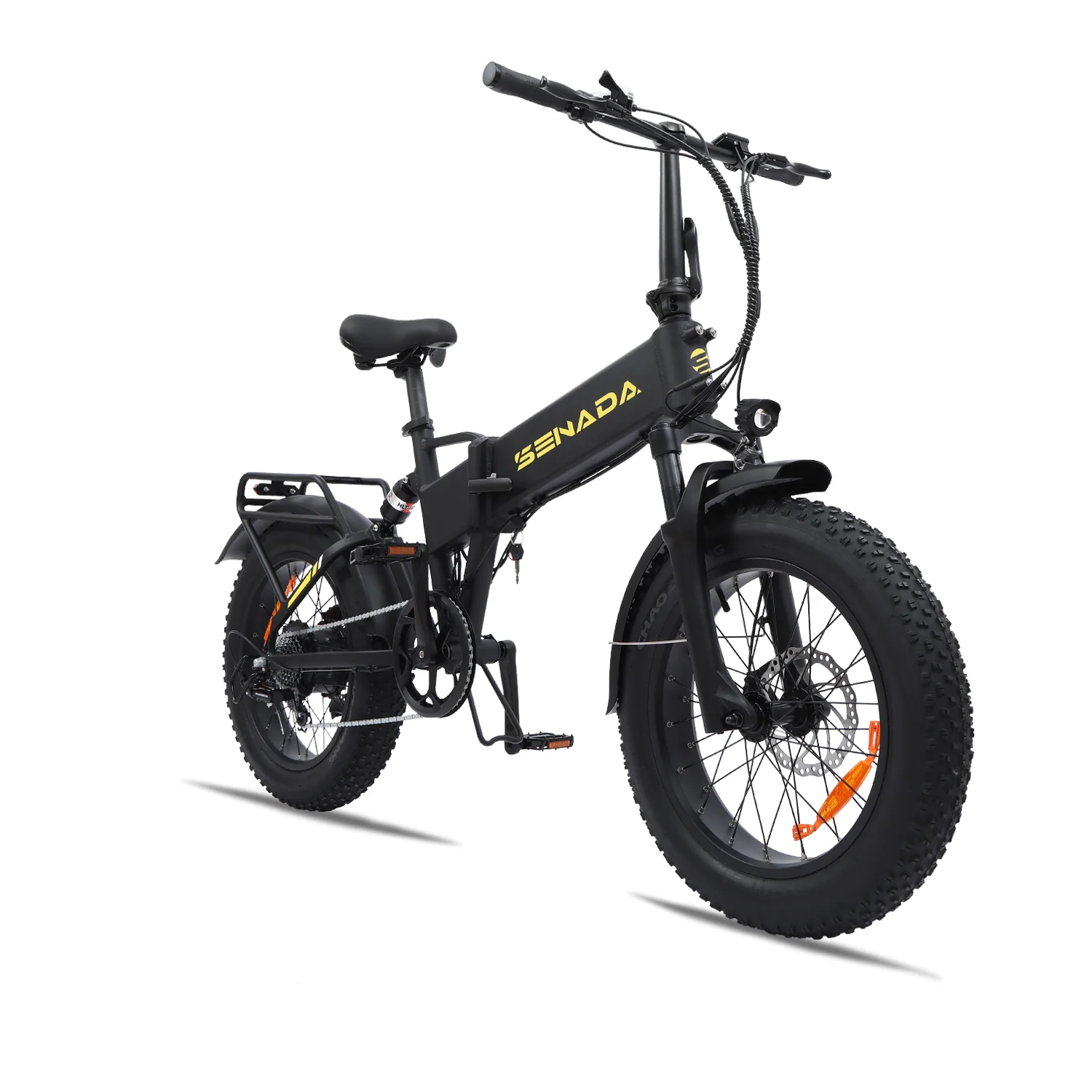 GLADIATOR Cargo Electric Bike | 750W 15Ah | Upgraded 48V 20" Fat Tire Beach Snow Electric Mountain Bike + Rear Rack & Fenders - Image 12