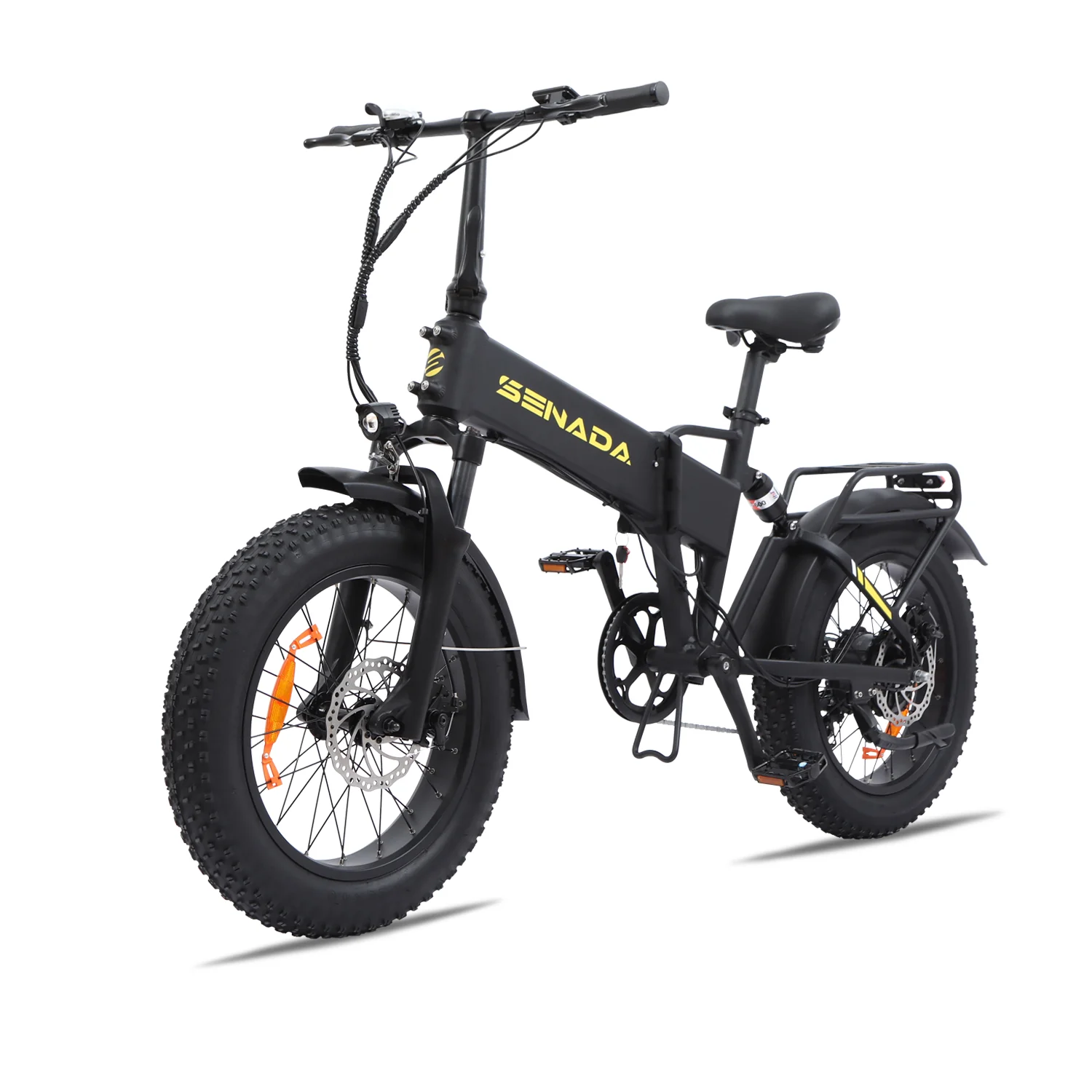 GLADIATOR Cargo Electric Bike | 750W 15Ah | Upgraded 48V 20" Fat Tire Beach Snow Electric Mountain Bike + Rear Rack & Fenders - Image 10