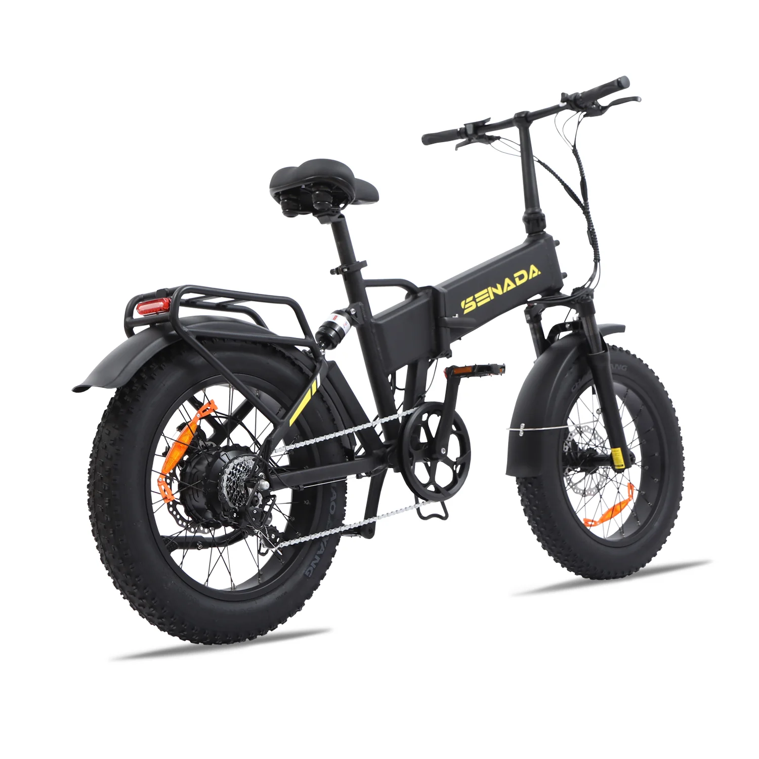 GLADIATOR Cargo Electric Bike | 750W 15Ah | Upgraded 48V 20" Fat Tire Beach Snow Electric Mountain Bike + Rear Rack & Fenders - Image 9